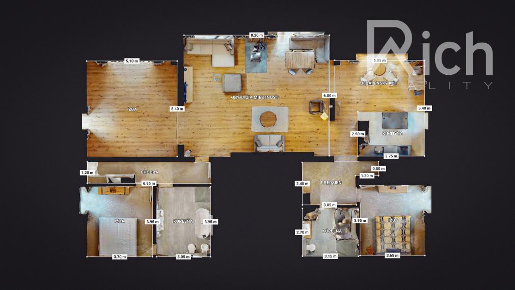 VÝNIMOČNÝ 196 m2 APARTMÁN SNOV V PARKU SNOW DONOVALY