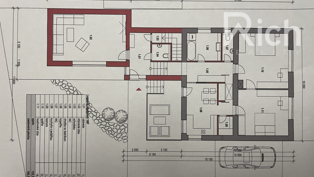 Rozostavaný RD v blízkom centre Trnavy.