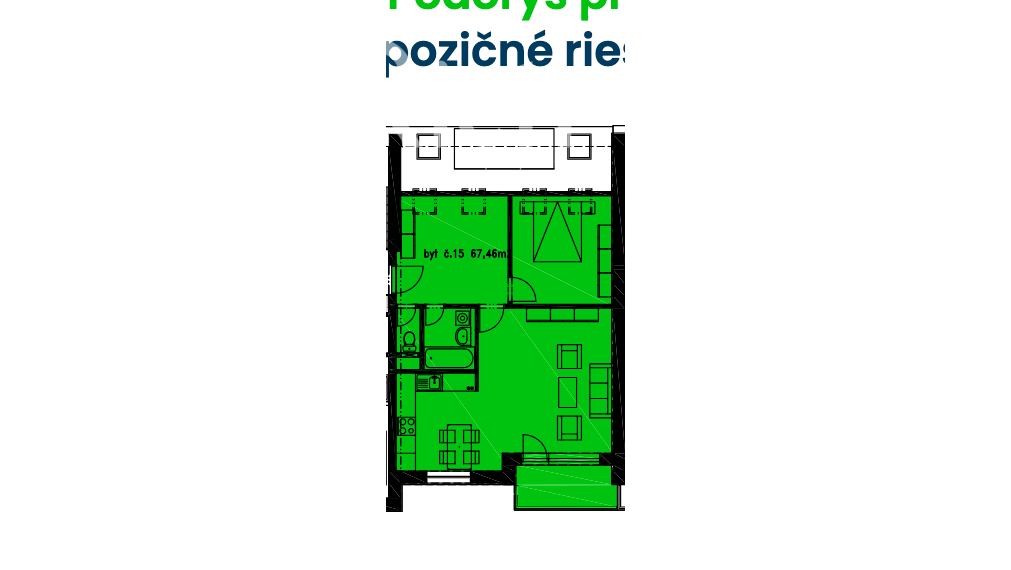 Na prenájom 2 izb.zariadený byt s balkónom a garáž. parkovaním v centre mesta Trnava.