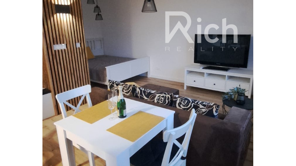 Veľký 36 m2 a zariadený 1 izb.byt s balkónom v novostavbe