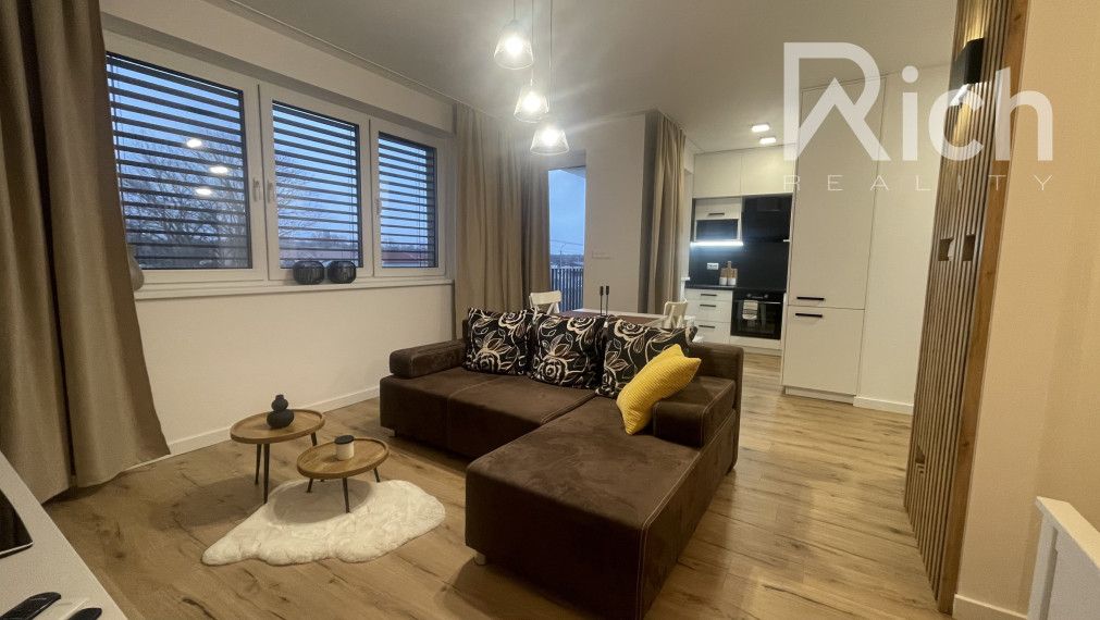 Veľký 36 m2 a zariadený 1 izb.byt s balkónom v novostavbe