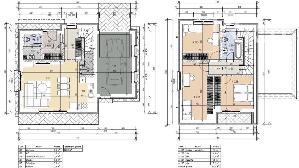 Novostavba 4 izb.domu s garážou v Rišňovciach